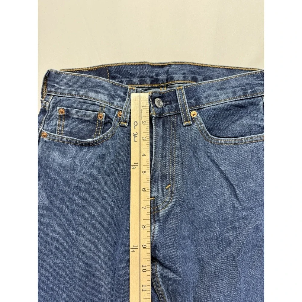 Levi's 505 Men's Jeans 29x30 Blue‎ Denim Straight Leg Zip Fly Classic USA *hole